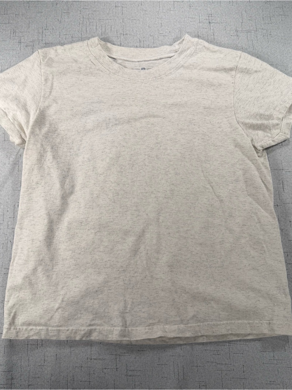 Brandy Melville Basic Crew Neck T-Shirt - Oatmeal Heather